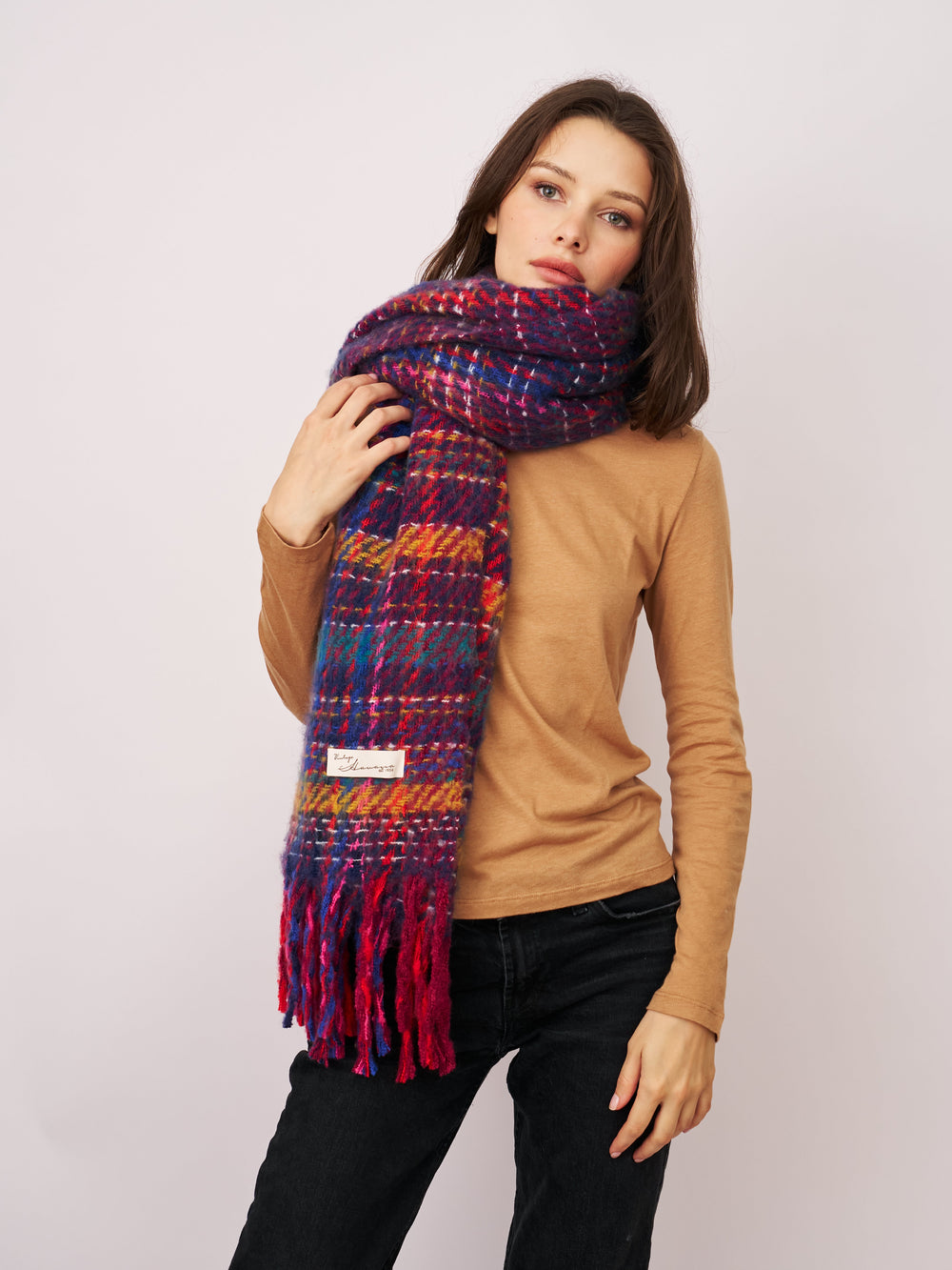 BRUSH SCARF - PINK MULTI | Vintage Havana Pink Multi