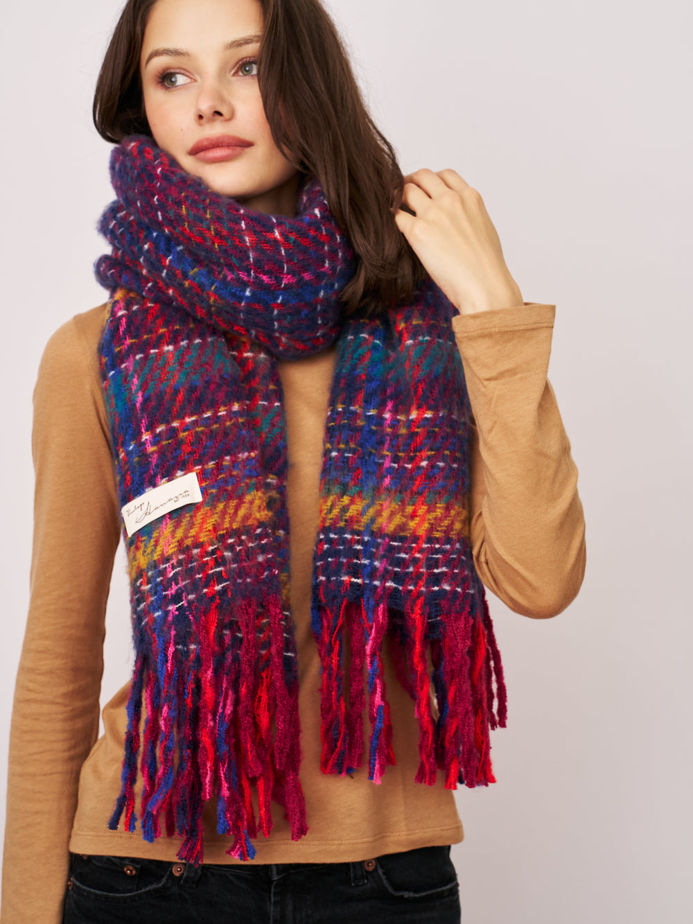 BRUSH SCARF - PINK MULTI | Vintage Havana Pink Multi