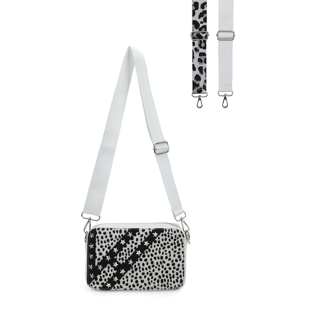 JOYCE BAG - WHITE CHEETAH | Vintage Havana WHITE CHEETAH