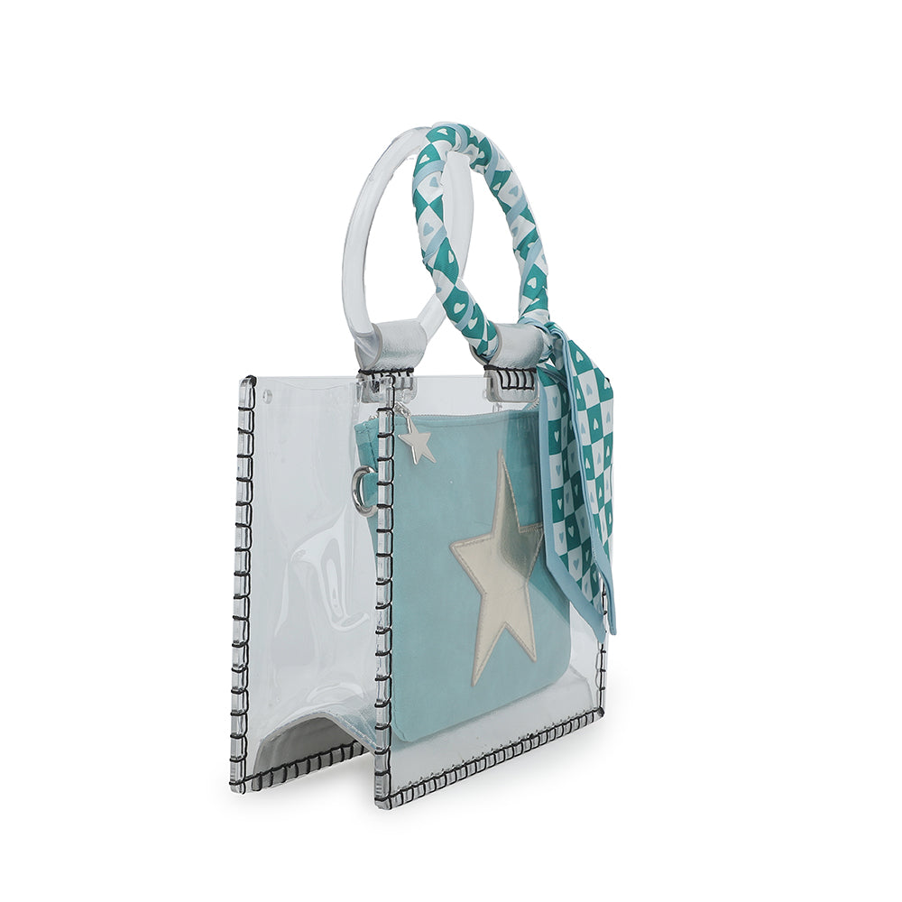 MINI MOLLY - SCARF TURQUOISE | Vintage Havana SCARF TURQUOISE