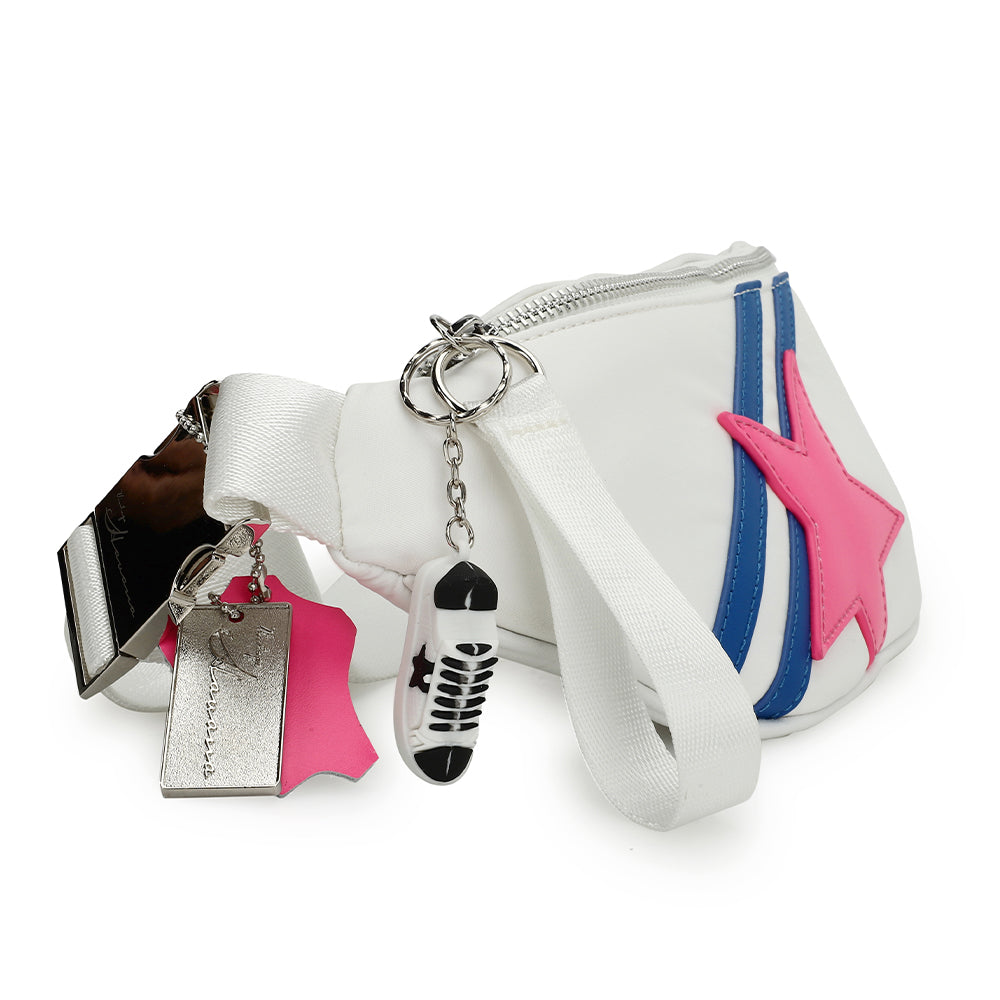 SARAH 6 BAG - WHITE/BLUE/PINK | Vintage Havana WHITE/BLUE/PINK