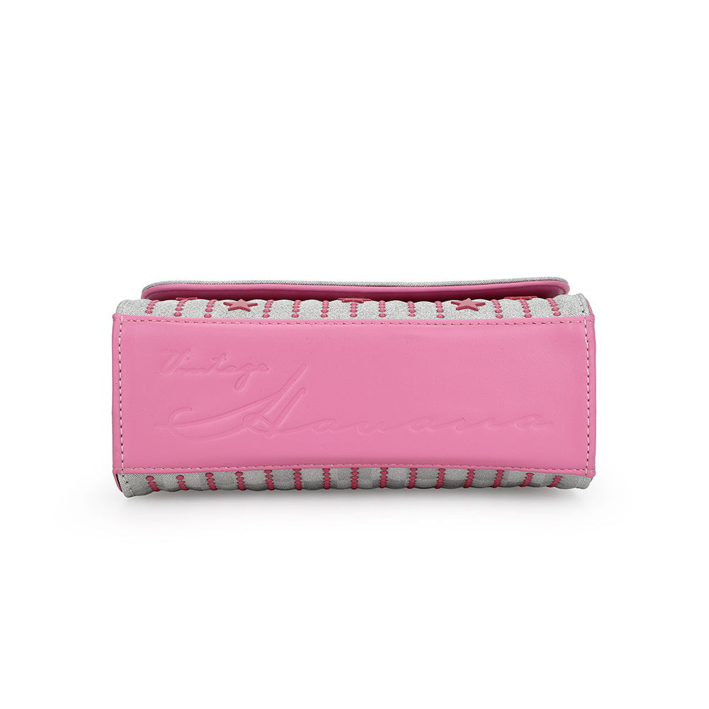 OLIVIA BAG-WHITE PINK | Vintage Havana WHITE PINK