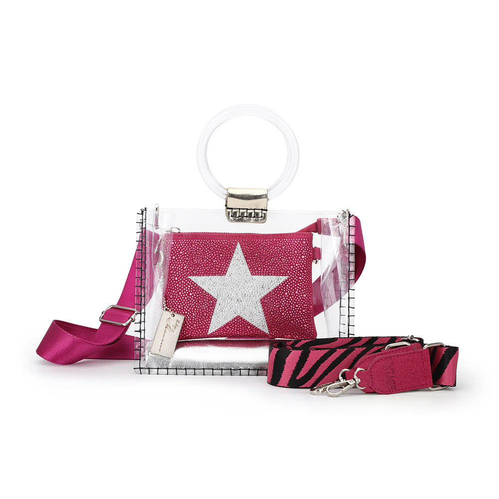 MINI MOLLY - FUCHSIA RHINESTONE MULTI | Vintage Havana FUCHSIA RHINESTONE MULTI