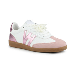 NADIA - WHITE METALLIC PINK | Vintage Havana WHITE METALLIC PINK