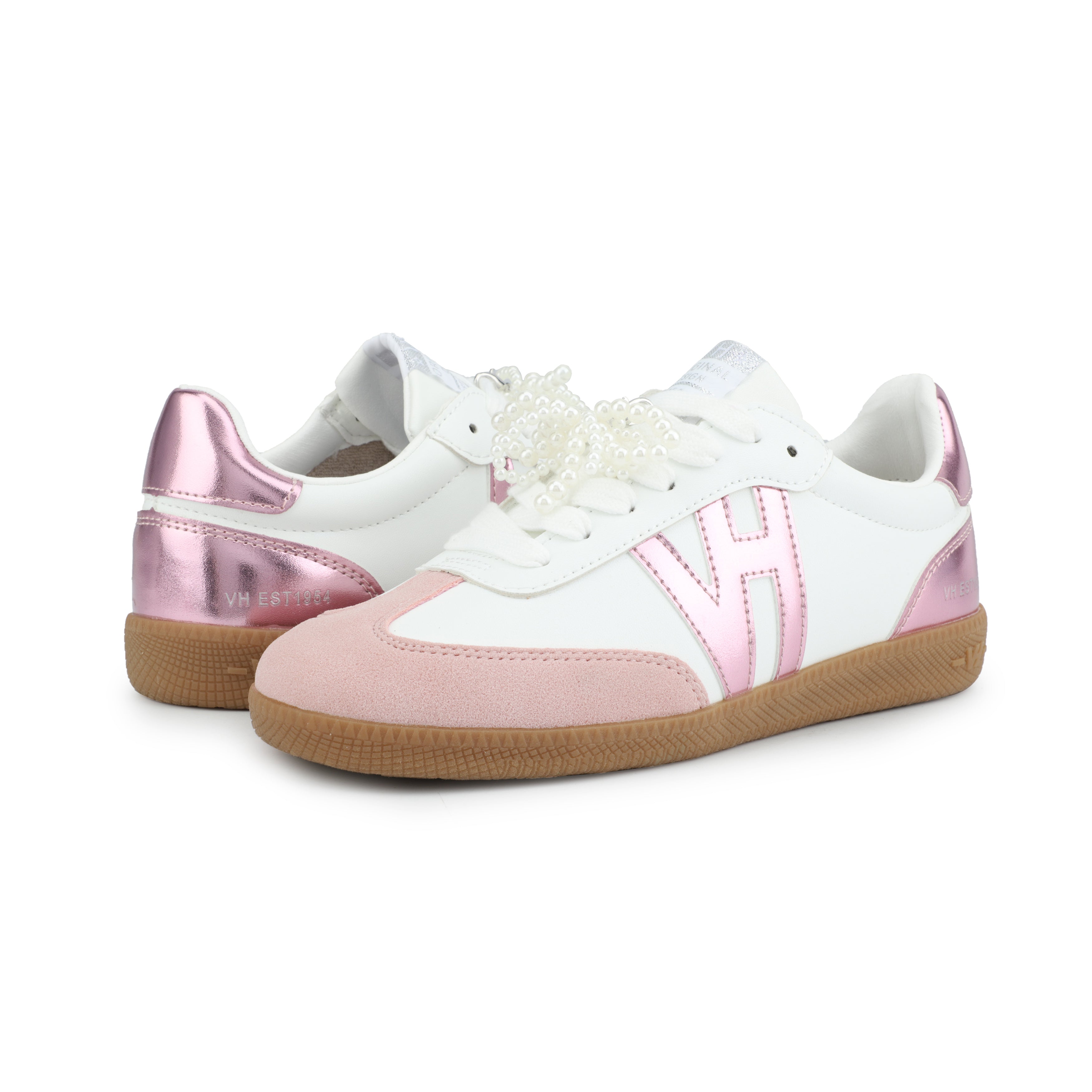 NADIA - WHITE METALLIC PINK | Vintage Havana WHITE METALLIC PINK