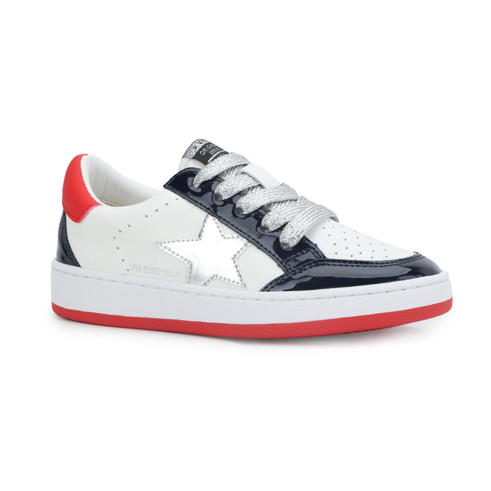 KIDS ARIELLA - WHITE/ PATENT/ NAVY/ RED | Vintage Havana WHITE/ PTTND/ NAVY/ RED