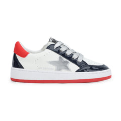 KIDS ARIELLA - WHITE/ PATENT/ NAVY/ RED | Vintage Havana WHITE/ PTTND/ NAVY/ RED