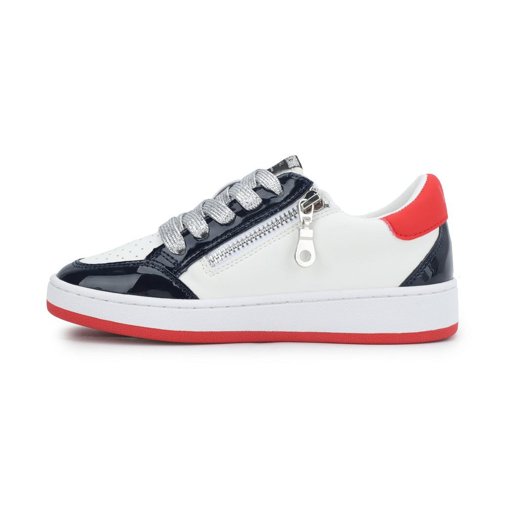 KIDS ARIELLA - WHITE/ PATENT/ NAVY/ RED | Vintage Havana WHITE/ PTTND/ NAVY/ RED