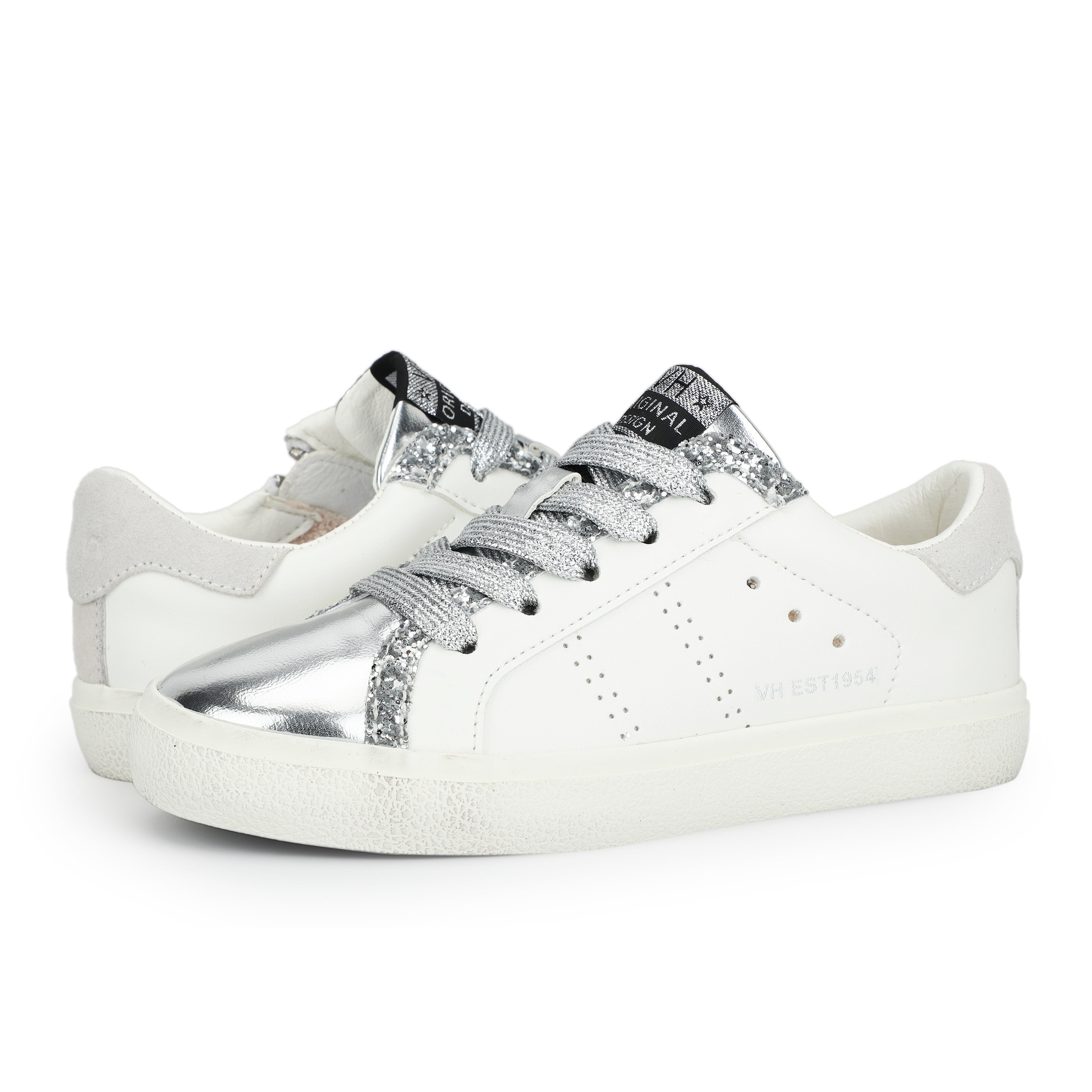 KIDS LEXA - WHITE SILVER PERF MULTI | Vintage Havana WHITE SILVER PERF MULTI