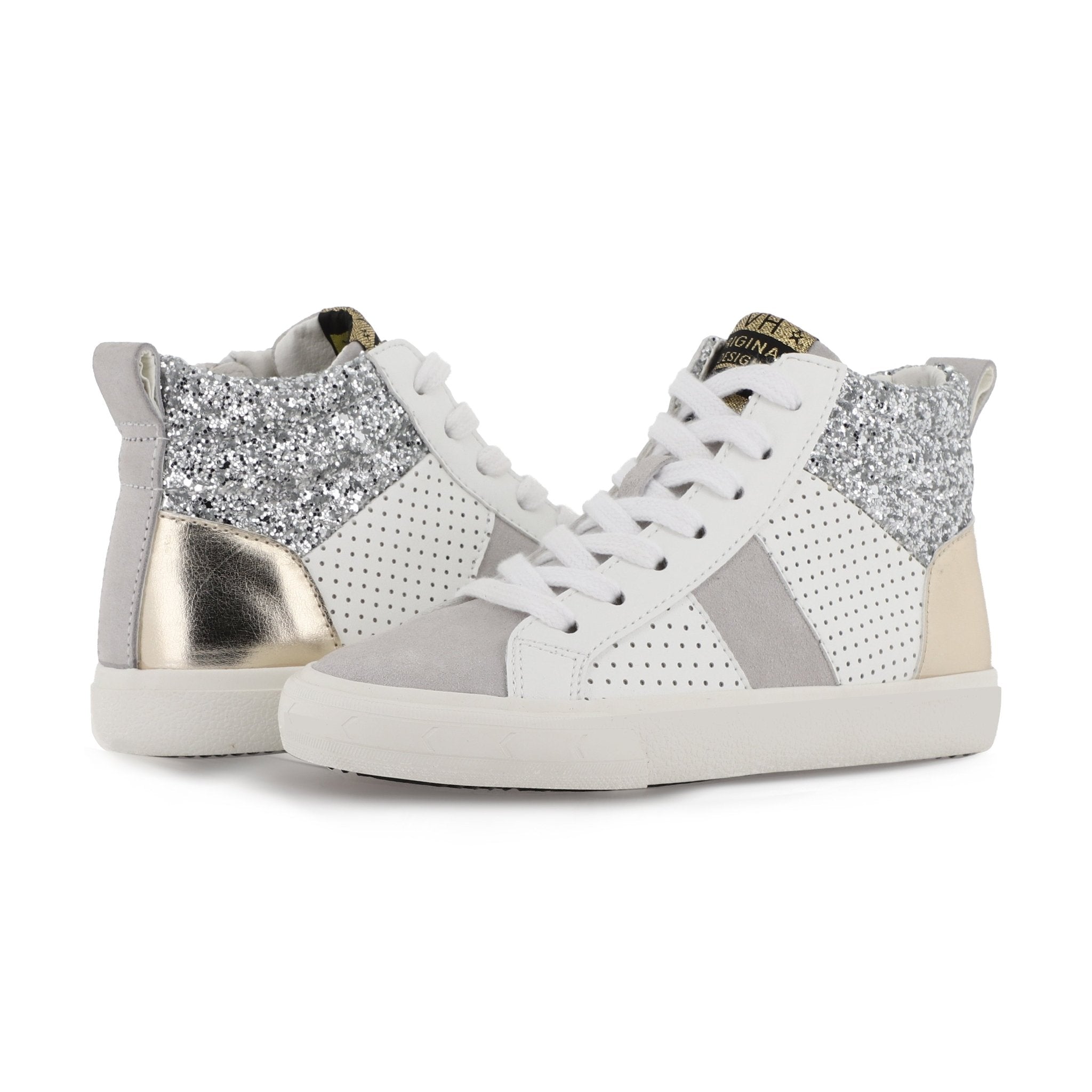 KIDS DEDE - WHITE SILVER GOLD | Vintage Havana WHITE SILVER GOLD