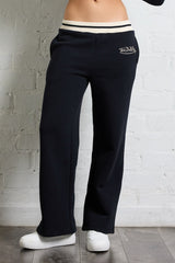 Von Dutch Wide Leg Pant | Vintage Havana Black/Ivory