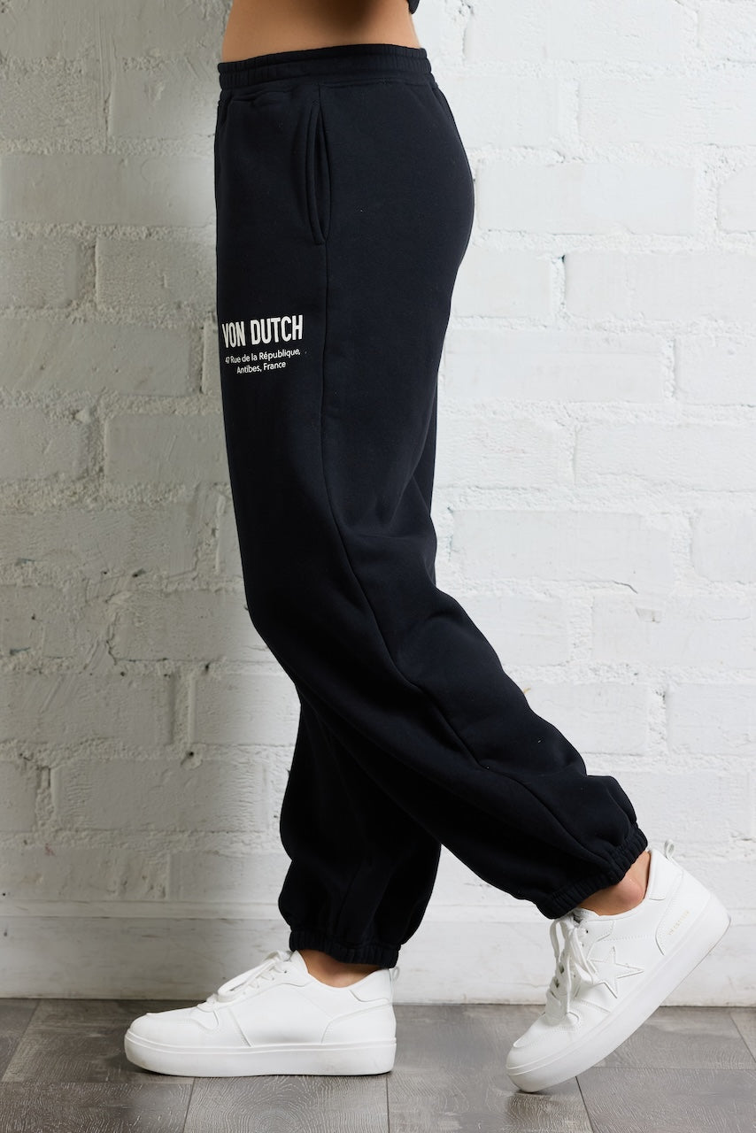 Von Dutch Jogger in Black | Vintage Havana Black