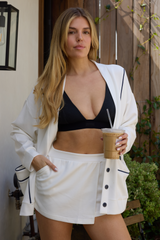 Egg Shell Cloud Asymmetrical Skort | Vintage Havana Egg Shell