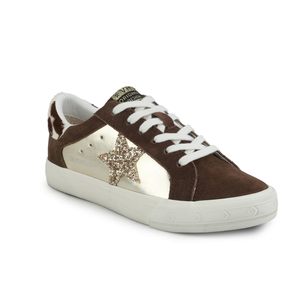 GRANDE - BROWN SUEDE/GOLD FOIL | Vintage Havana BROWN SUEDE/GOLD FOIL