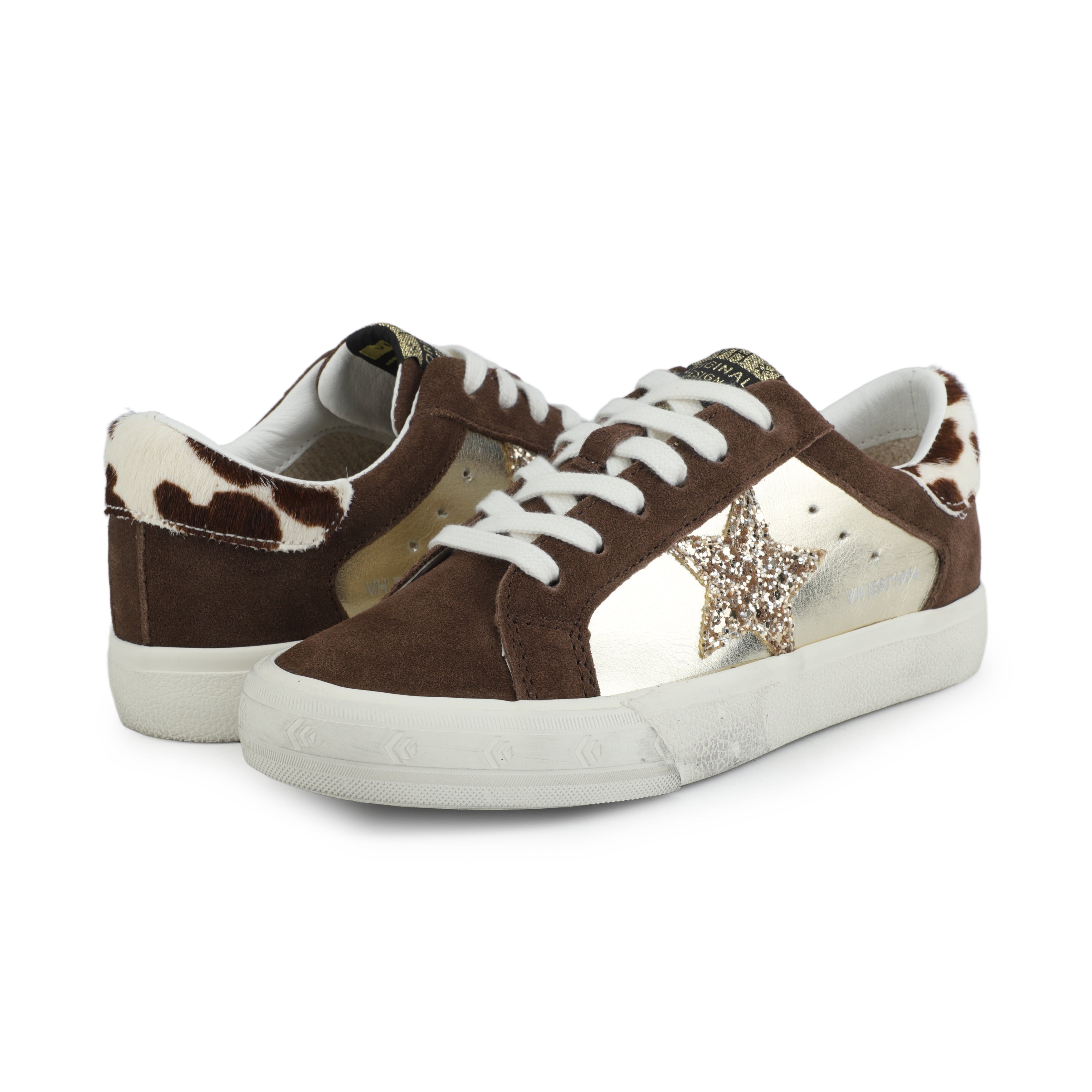 GRANDE - BROWN SUEDE/GOLD FOIL | Vintage Havana BROWN SUEDE/GOLD FOIL
