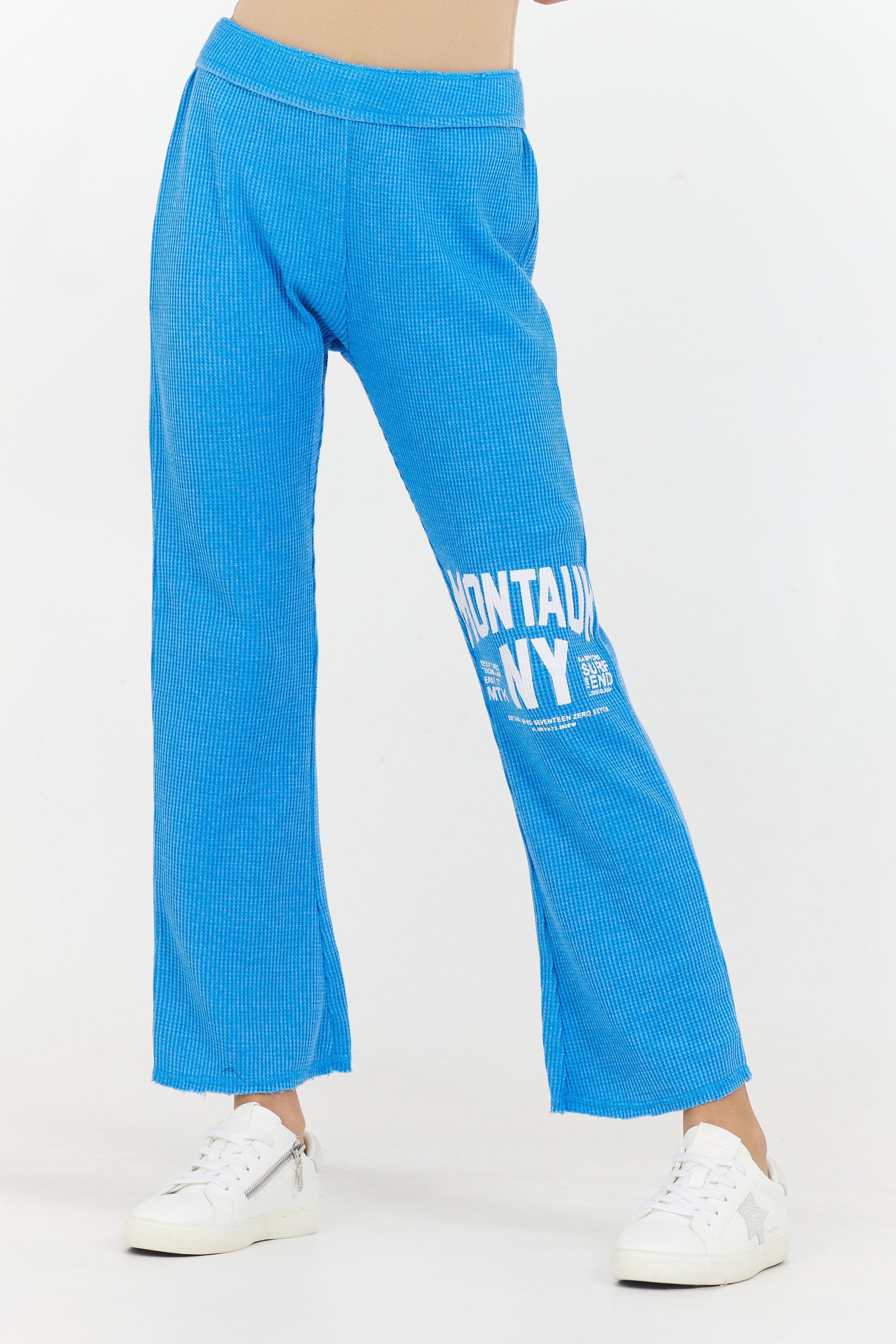 Kids "Montauk" Burnout Thermal Foldover Pant | Vintage Havana Vintage Blue