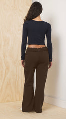 Proweave Fold Over Sweatpants - Chocolate | Vintage Havana Chocolate