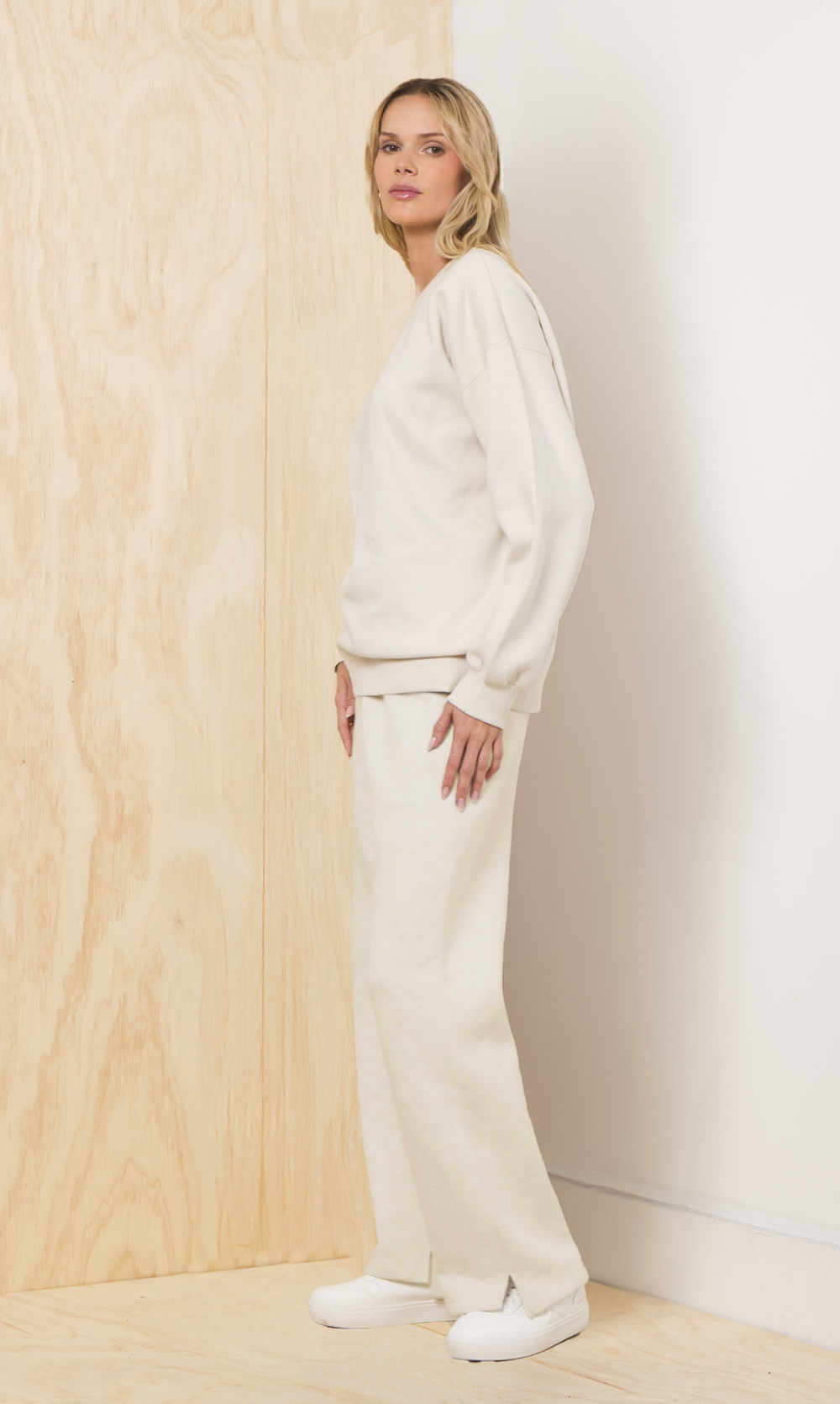 Proweave Fold Over Sweatpants - Bone | Vintage Havana Bone