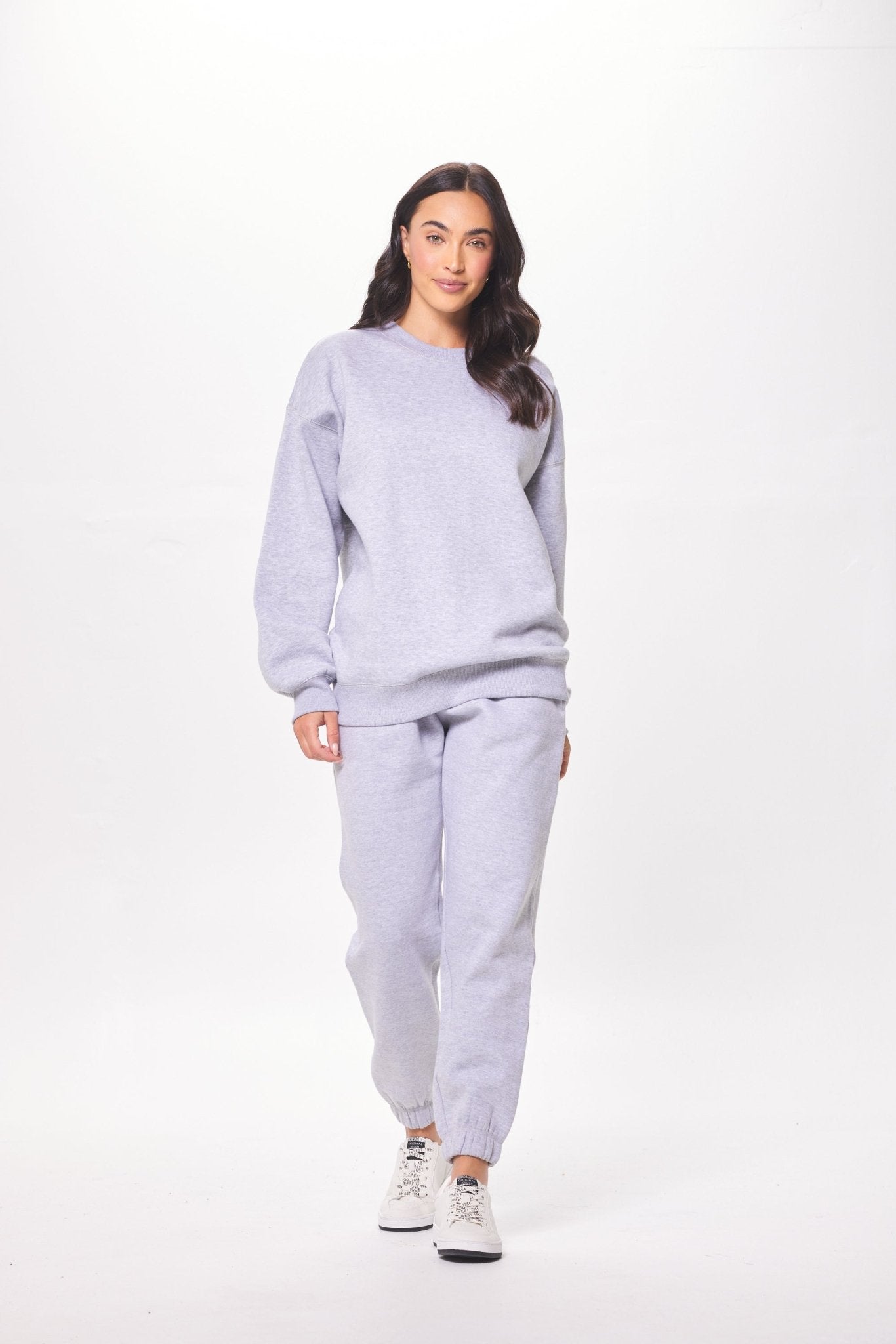 Heather Grey Proweave Crewneck Sweatshirt | Vintage Havana Heather Grey