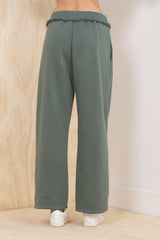 Fleece Pant with Rib Waistband - Olive | Vintage Havana Olive