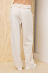 Fleece Pant with Rib Waistband - Bone | Vintage Havana Bone