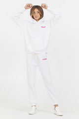 Kids "Vintage" Exposed Stitch Hoodie | Vintage Havana White