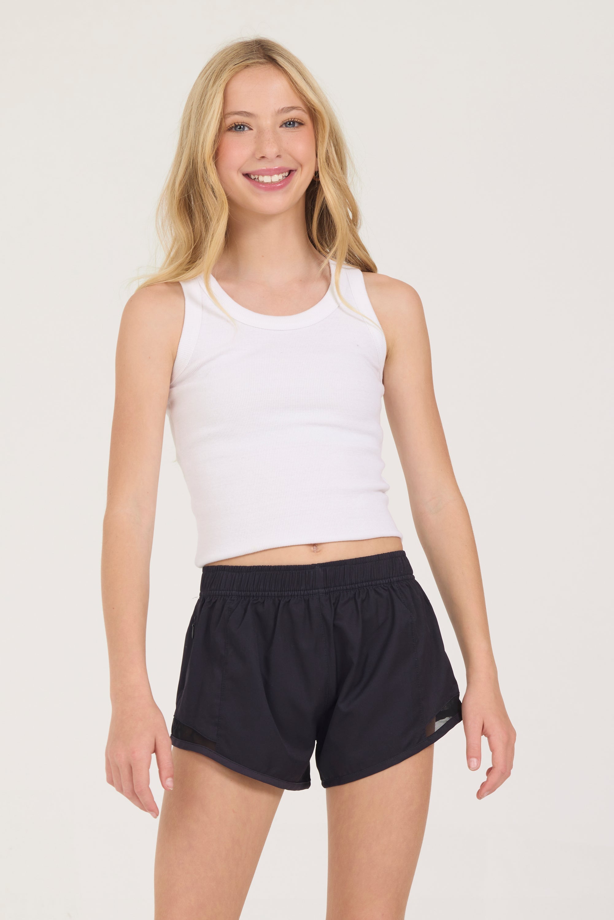 Kids Ribbed Tank | Vintage Havana Red