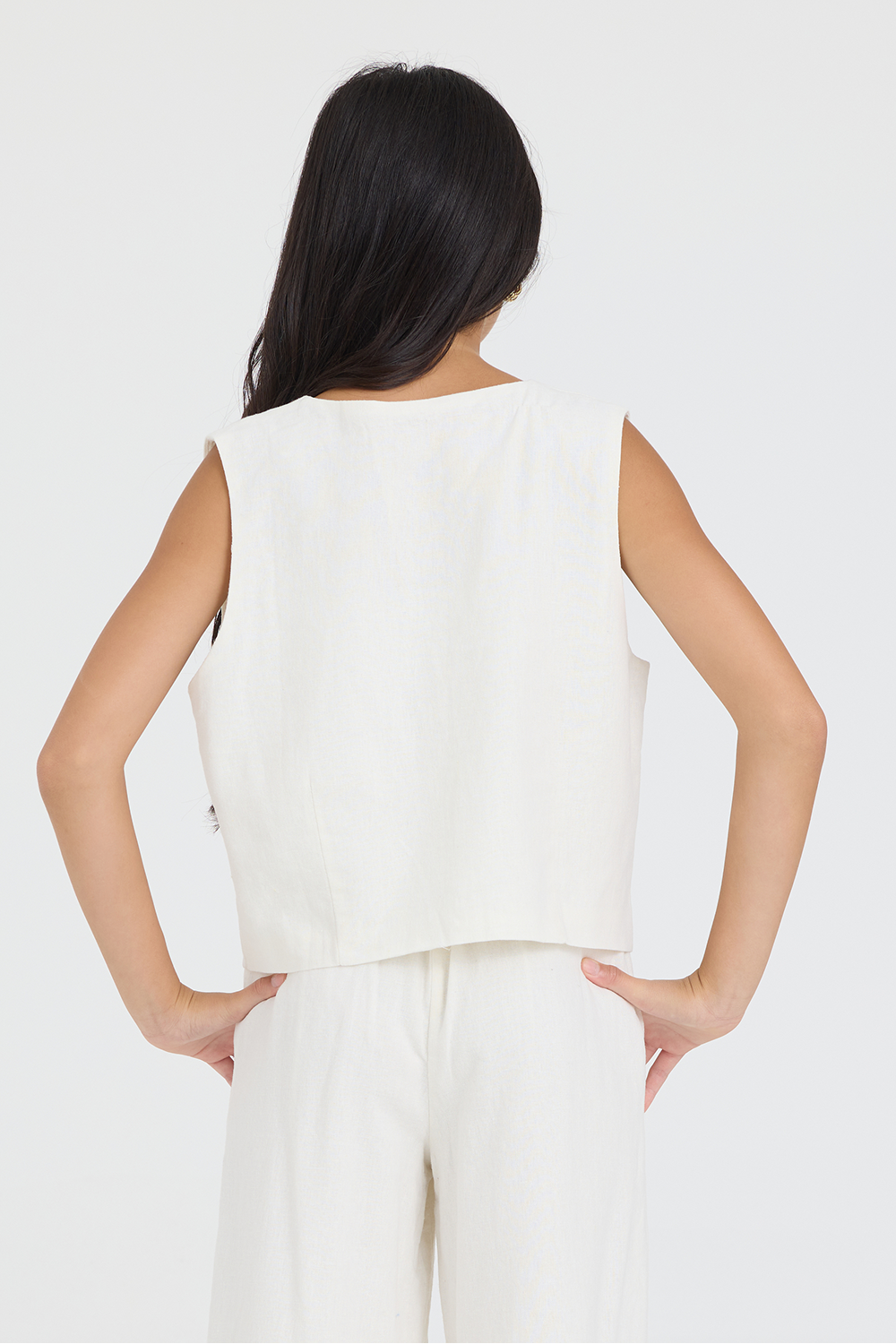 Kids Button Up Vest | Vintage Havana