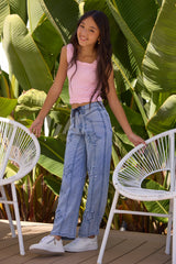 Kids Tencil Star Pants | Vintage Havana Blue
