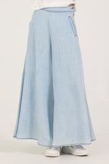 Kids Faux Denim Elastic Pant | Vintage Havana Light Wash