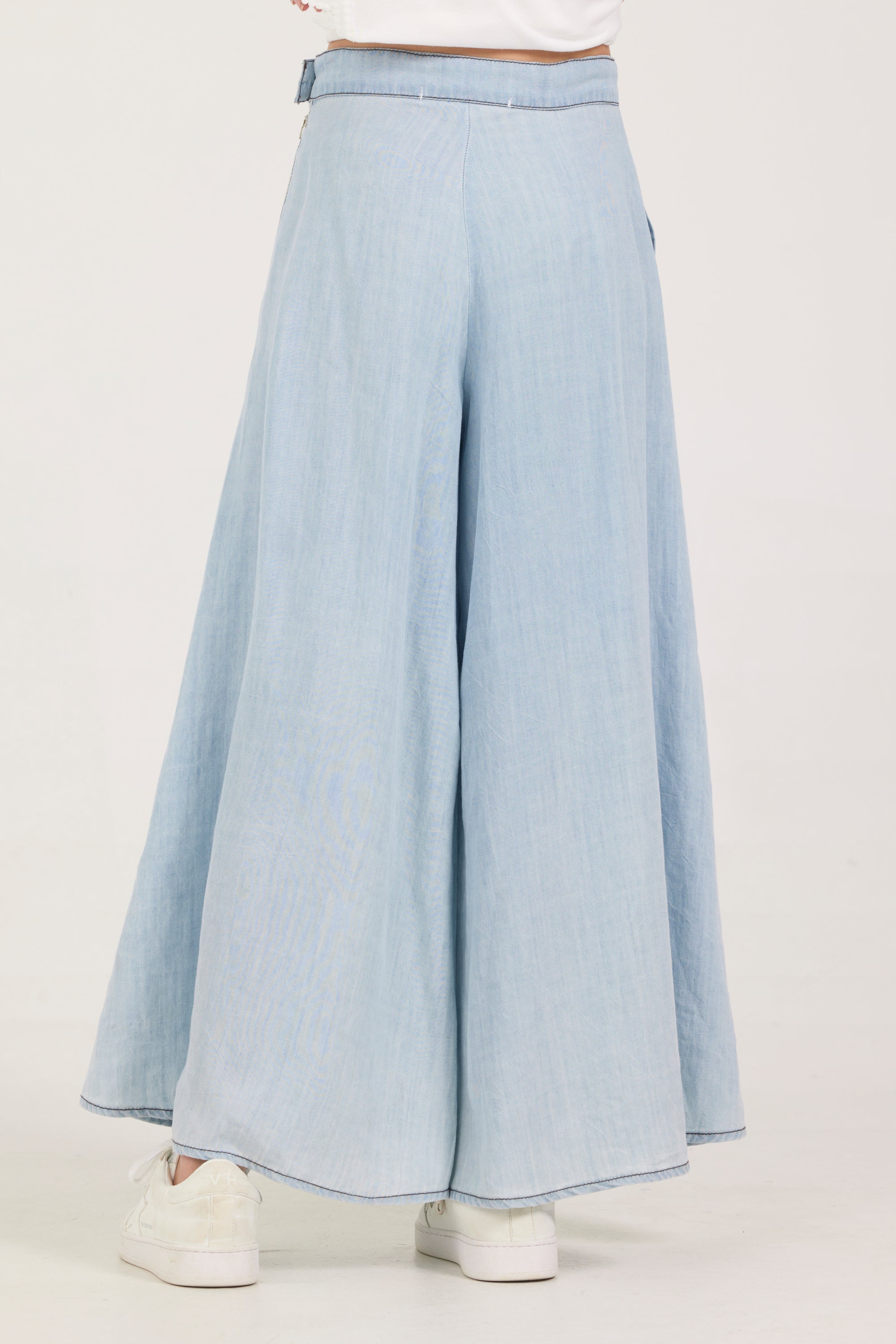 Kids Faux Denim Elastic Pant | Vintage Havana Light Wash
