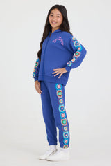 Kids Navy Jogger w/Crochet | Vintage Havana