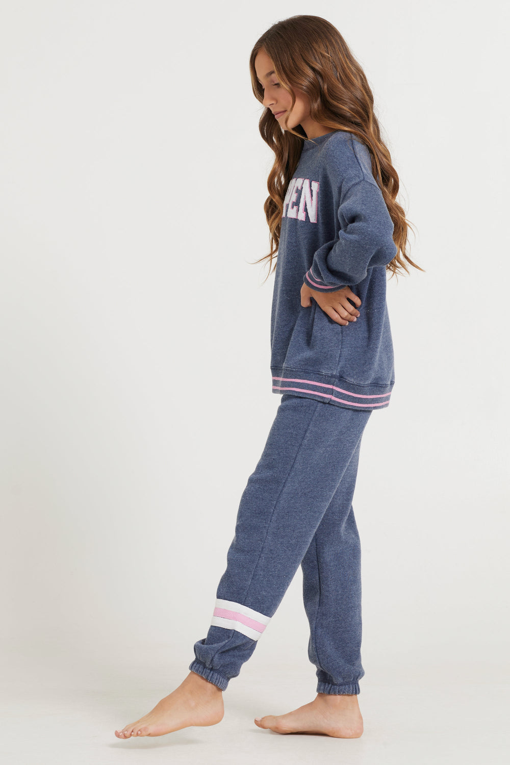 Kids Navy Aspen Patch Crew | Vintage Havana Navy