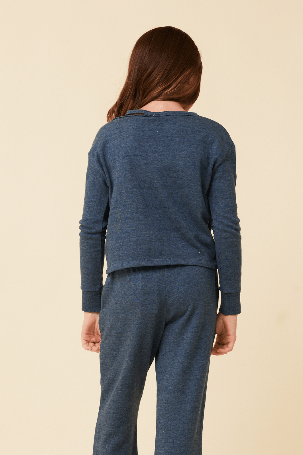 Distressed Neckline Crewneck | Vintage Havana NAVY