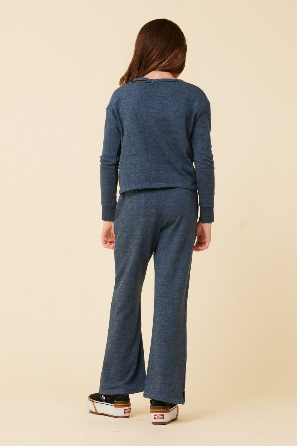 Distressed Neckline Crewneck | Vintage Havana NAVY