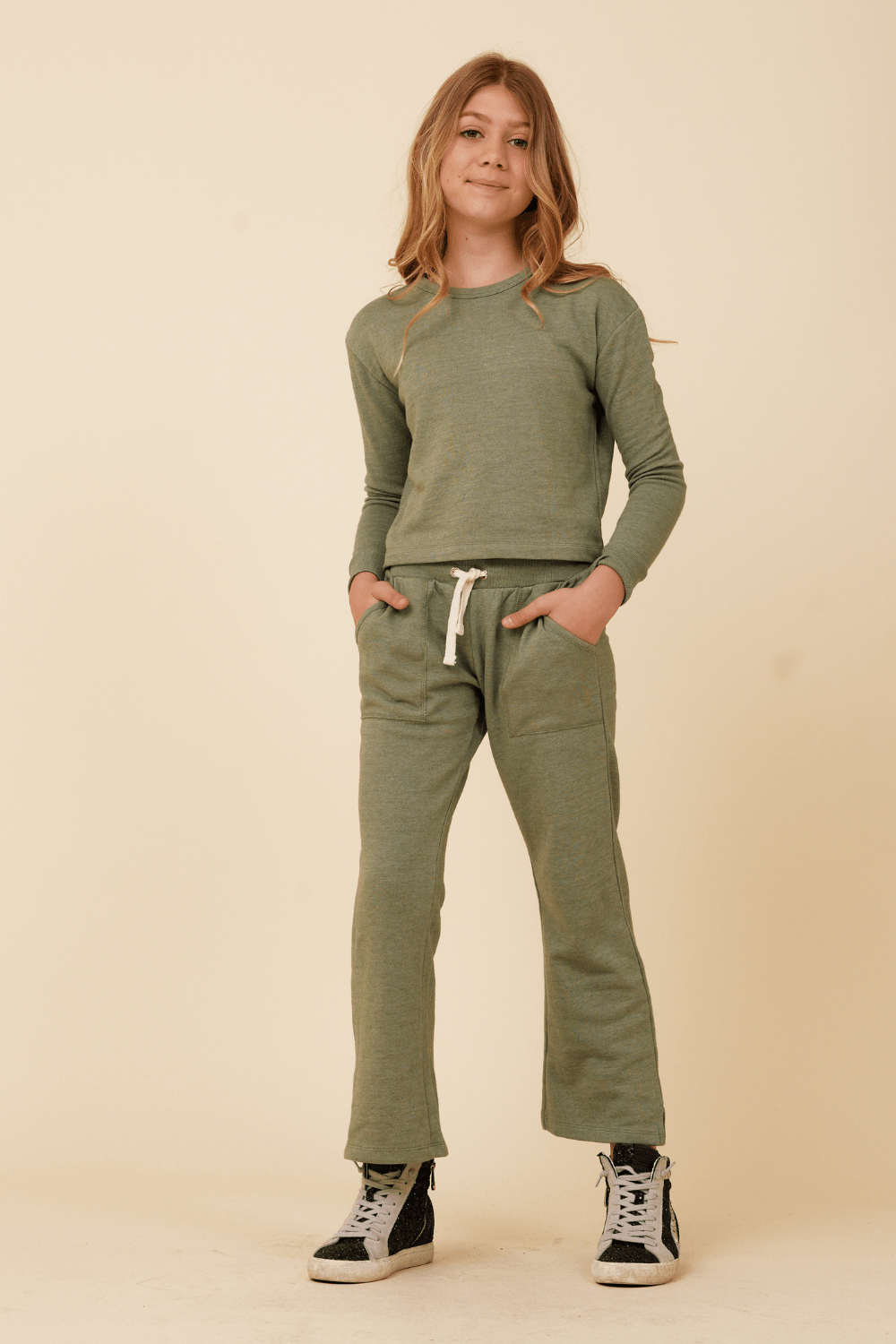 Distressed Neckline Crewneck | Vintage Havana SAGE