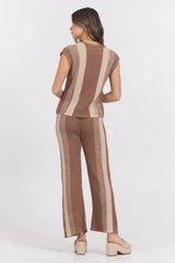 Striped Sweater Tank | Vintage Havana Mocha Latte Stripe