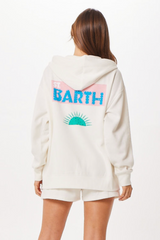 White St. Barth Jet Setter Surf Wash Zip Up | Vintage Havana White
