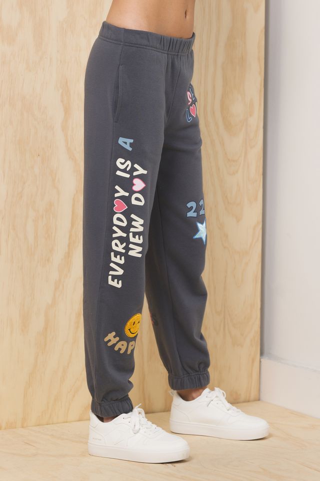 Printed Surf Wash Jogger w/ Patches | Vintage Havana Charcoal w/ Multi