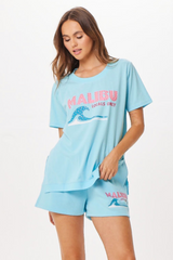 Tropical Blue Malibu Jet Setter T-Shirt | Vintage Havana Tropical Blue