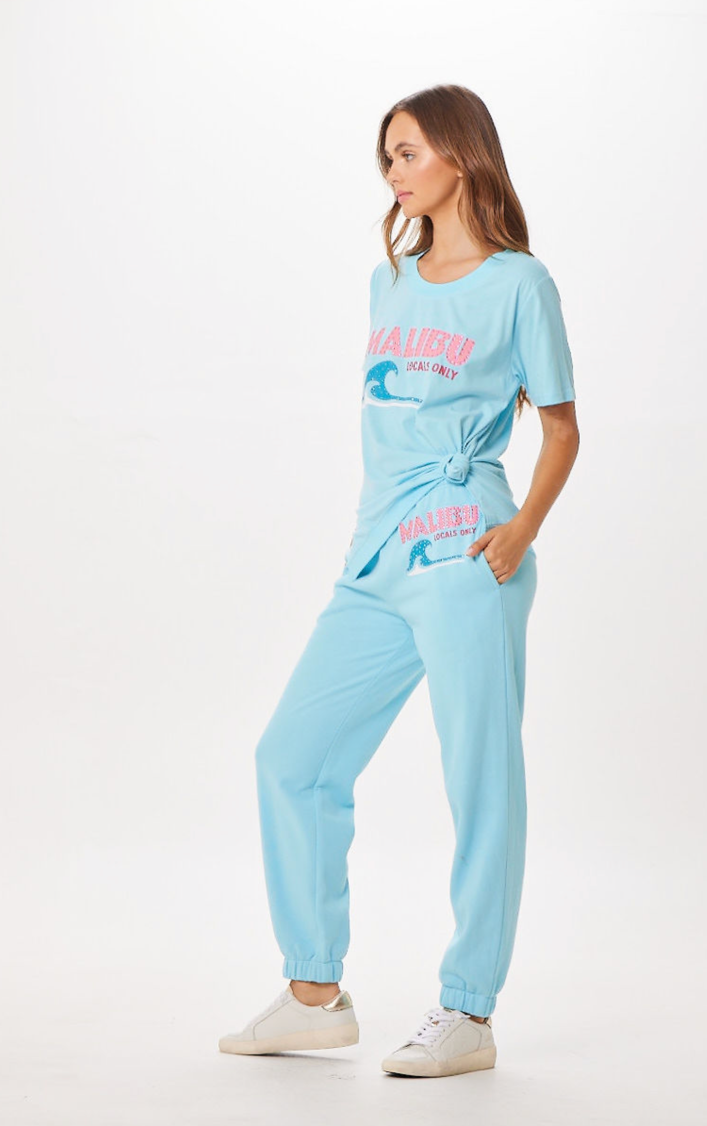 Tropical Blue Malibu Jet Setter T-Shirt | Vintage Havana Tropical Blue