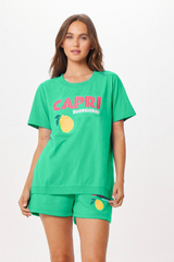 Surf Green Capri Jet Setter T-Shirt | Vintage Havana Surf Green