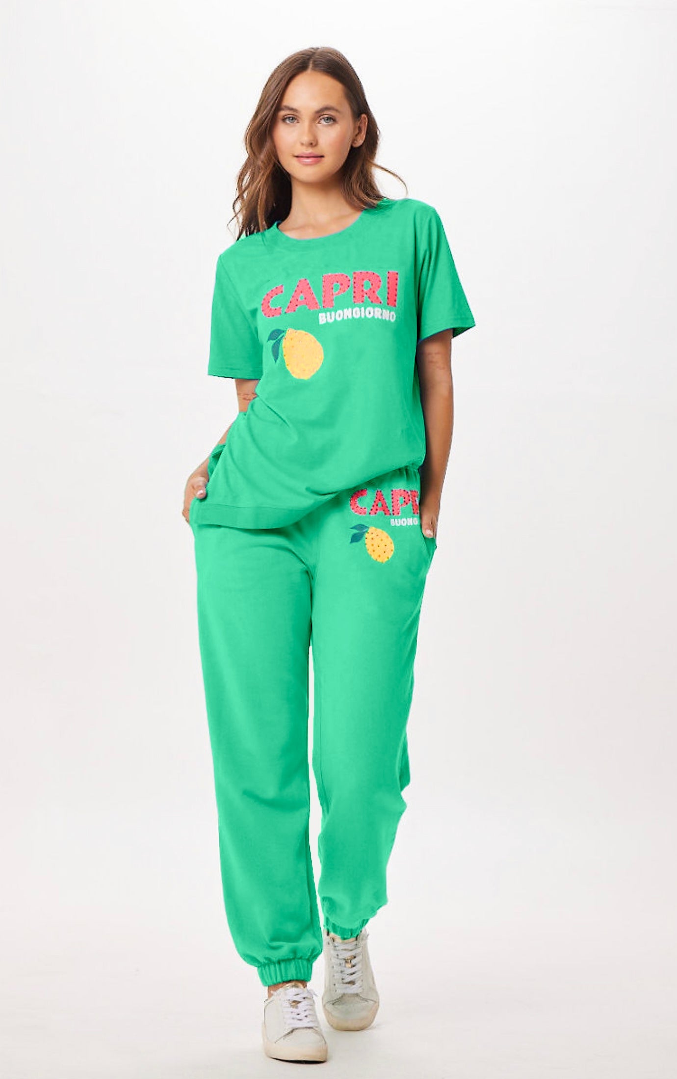 Surf Green Capri Jet Setter T-Shirt | Vintage Havana Surf Green