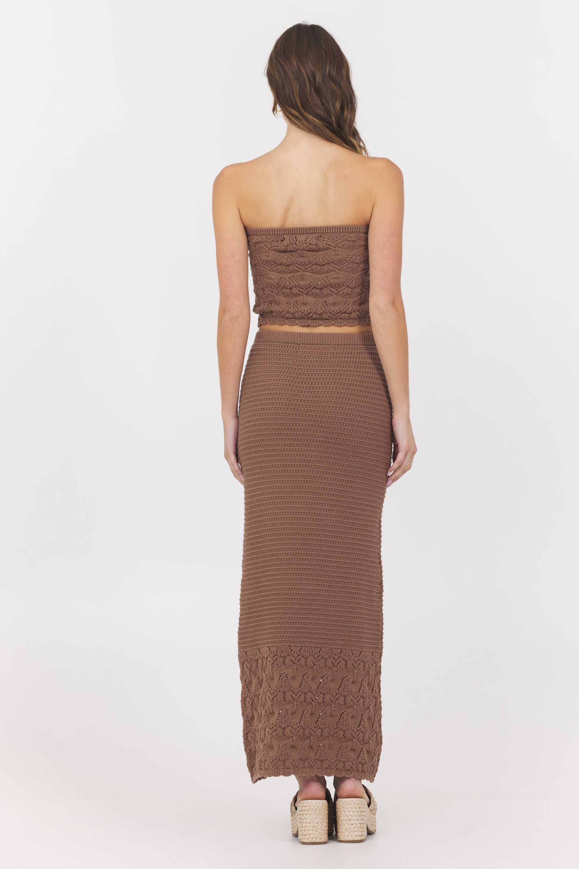 Pecan Crochet Tube Top | Vintage Havana Pecan