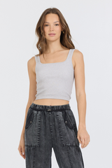 Heather Grey Seamless Tank Top | Vintage Havana Heather Grey