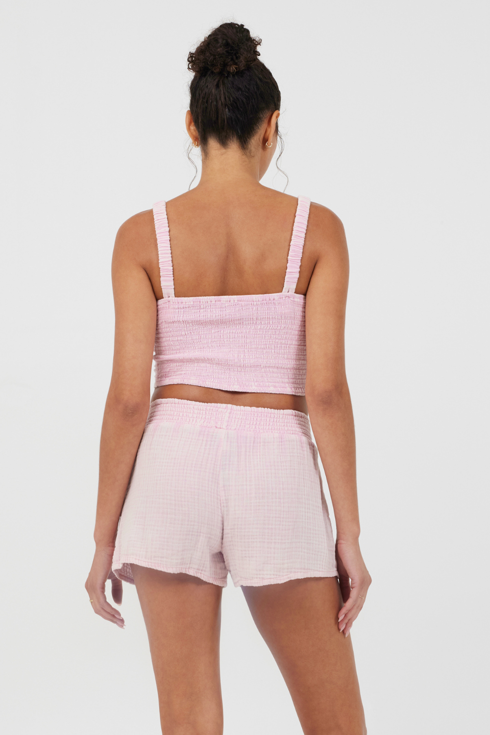 Washed Pink Gauze Cropped Tank | Vintage Havana Washed Pink