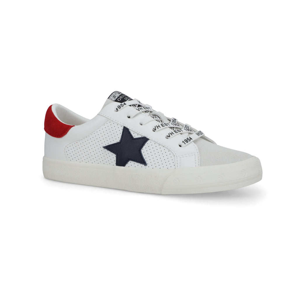 GRANDE - WHITE NAVY RED | Vintage Havana WHITE NAVY RED