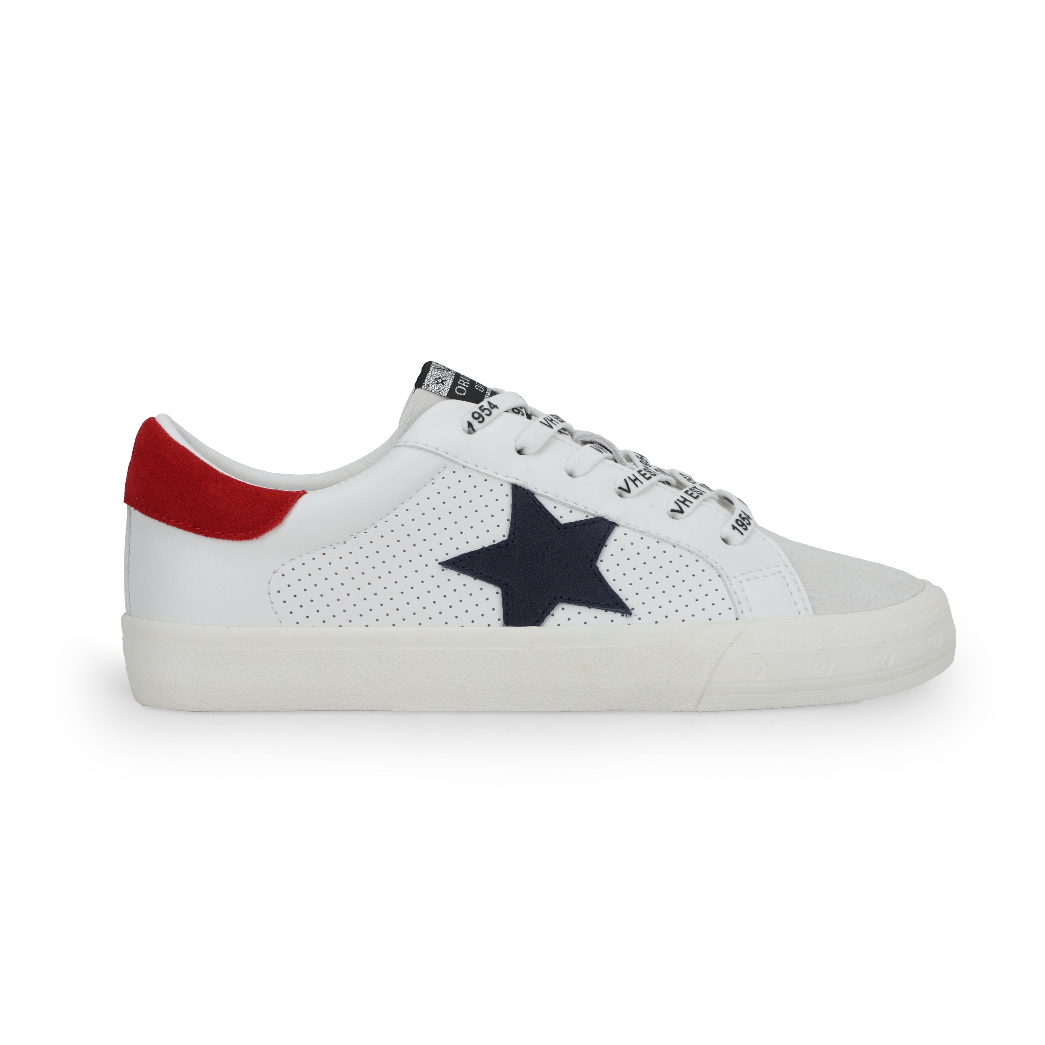 GRANDE - WHITE NAVY RED | Vintage Havana WHITE NAVY RED
