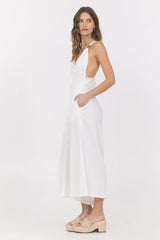 Linen Blend Jumpsuit | Vintage Havana White